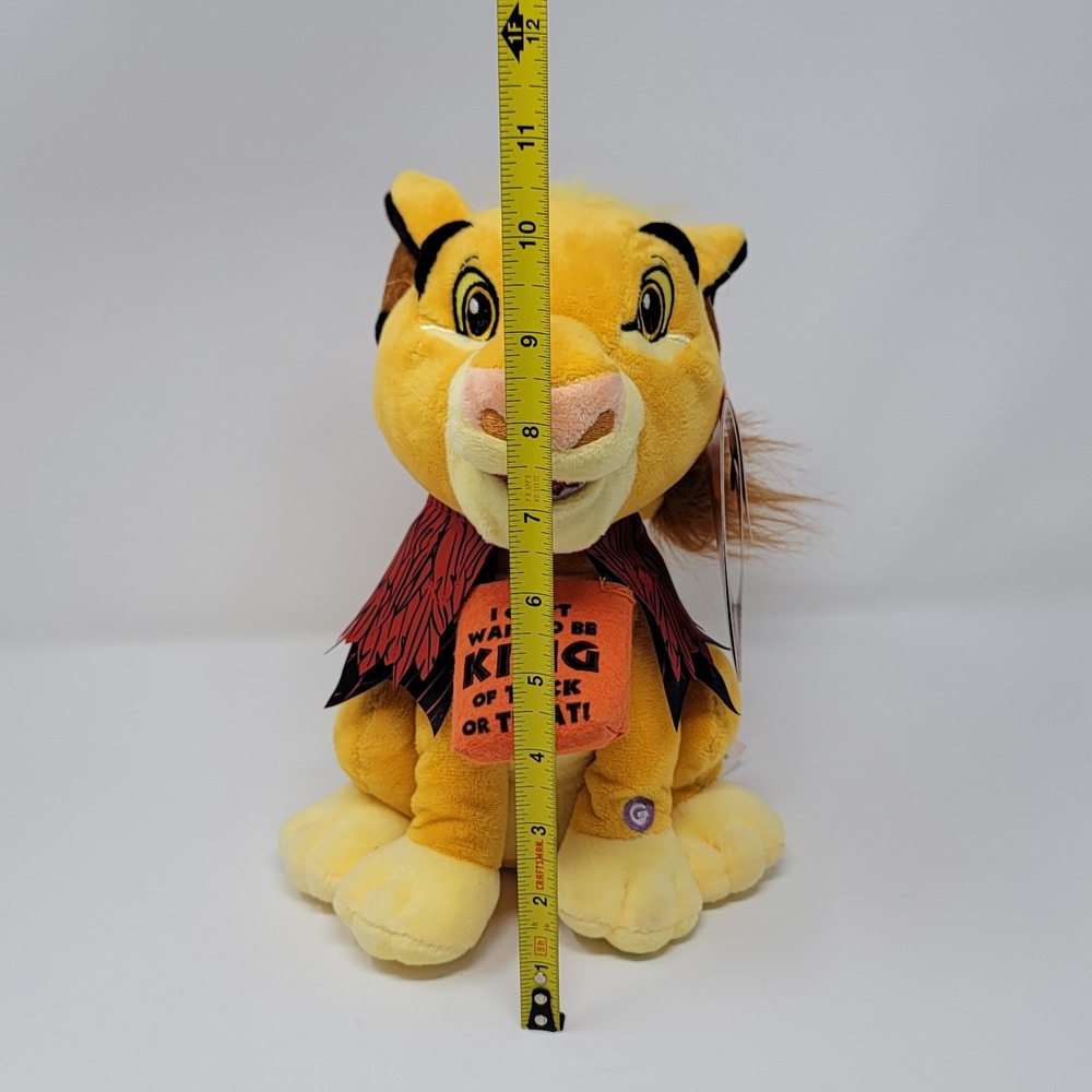 Disney Lion King Simba Halloween Bounce Animated Plush Kids 10in Yellow 553965 - Picture 8 of 8